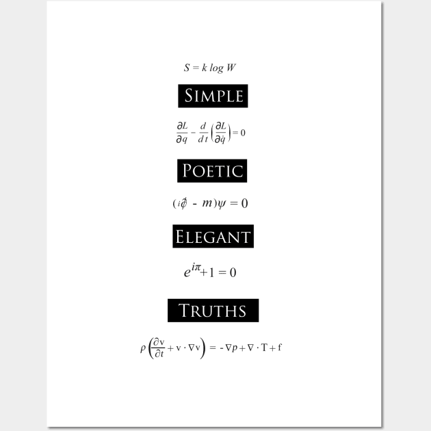 Simple Poetic Elegant Truths Wall Art by hereticwear